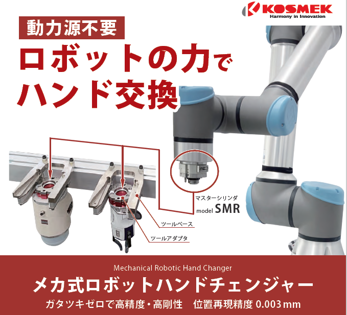動力源不要！ロボットハンドチェンジャーSMR