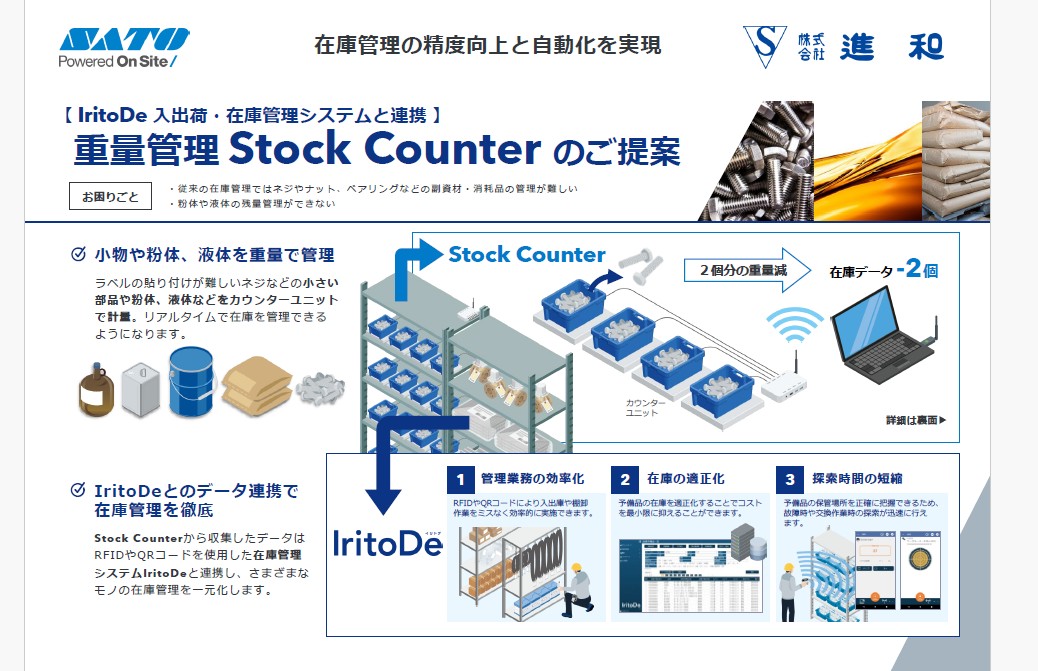 在庫重量管理！Stock Counter